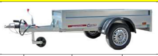 Rimorchio H7B — Trasporto cose — misure e prezzo